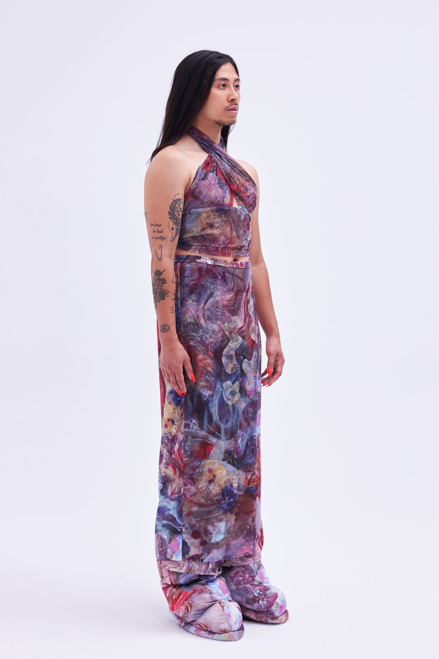 FEED ME ≠ NOT  Half-Skirt Pants
