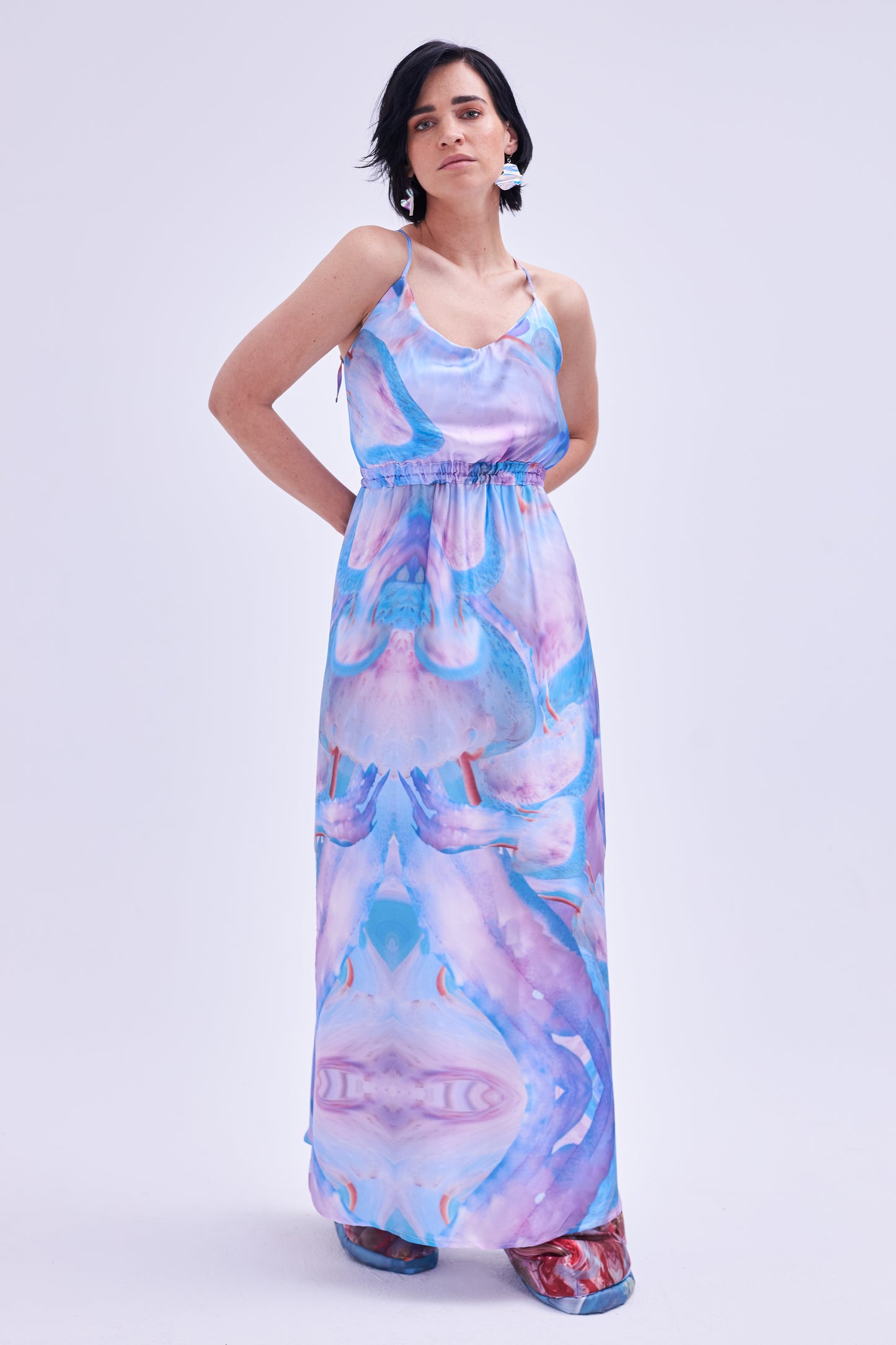 FEED ME ≠ NOT Silk-Dress