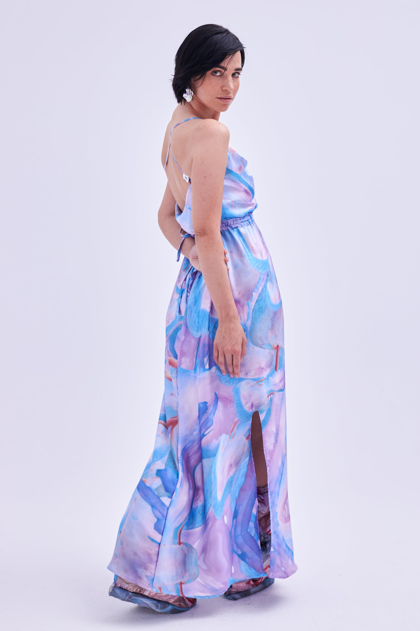 FEED ME ≠ NOT Silk-Dress