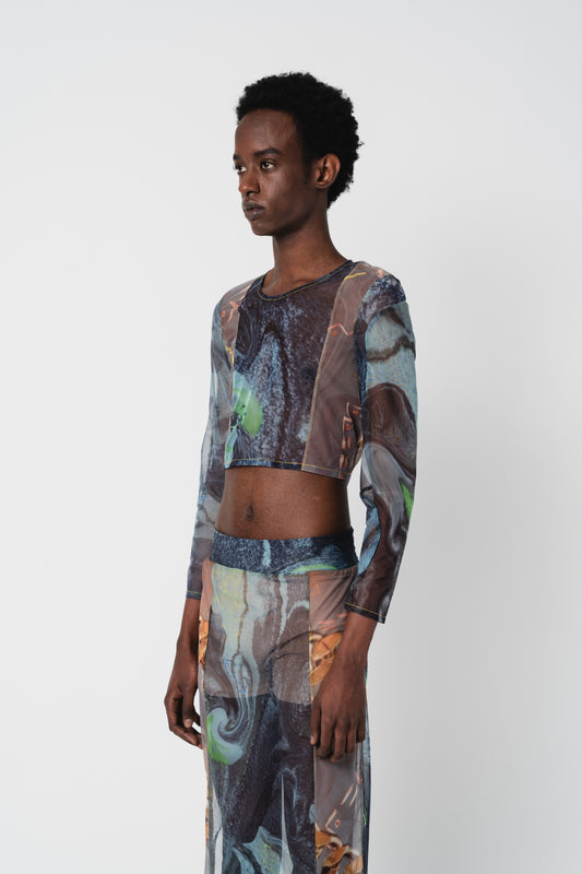 ONT≠KOP Silent Earth Crop Top